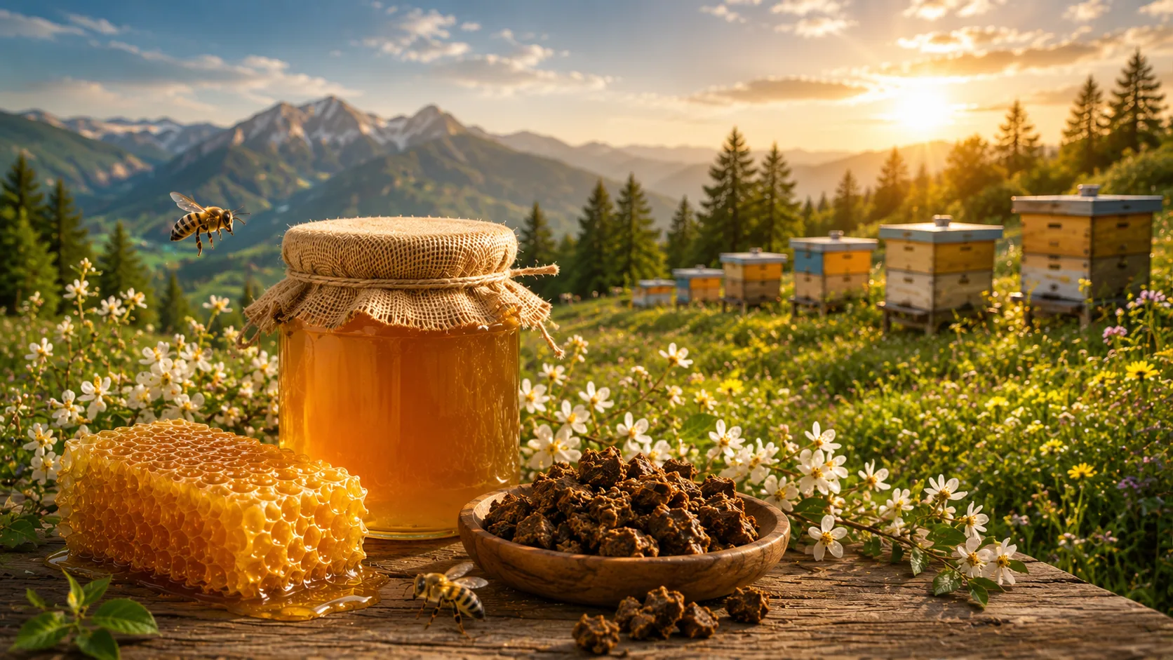 Bee, Honey, Propolis, Pollen, Royal Jelly, Api Therapy, Shëndeti Forinë